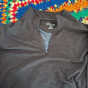 Orvis men’s quarter zip sweatshirt XXL dark green